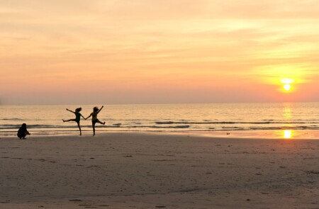 Прыжки на закате