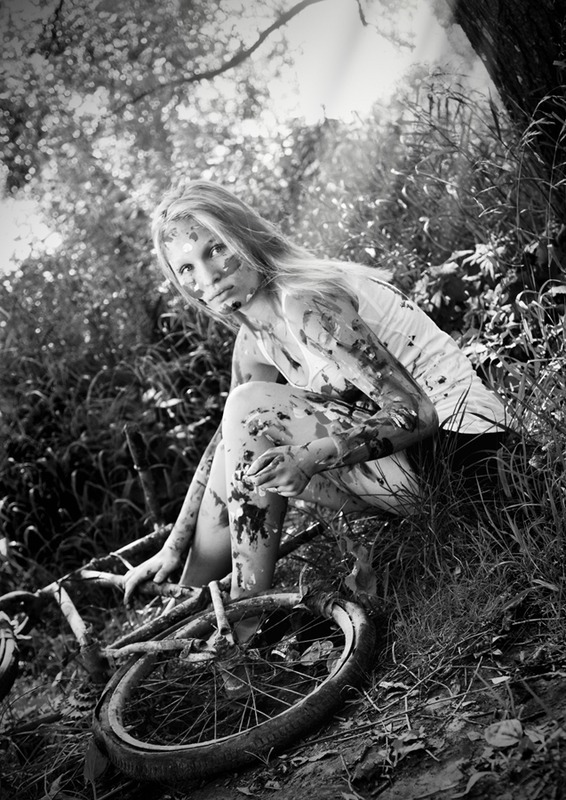 girl and bike