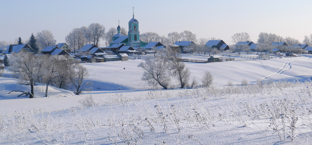 Январским днём в деревне