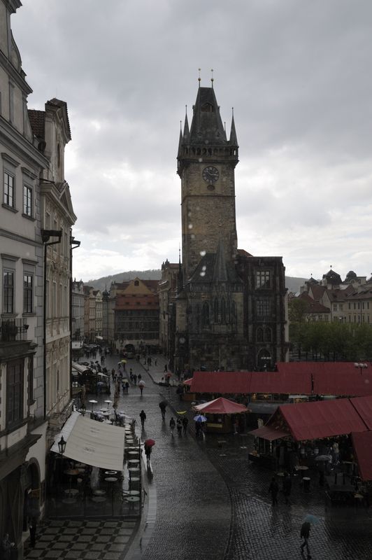 Praha in rain