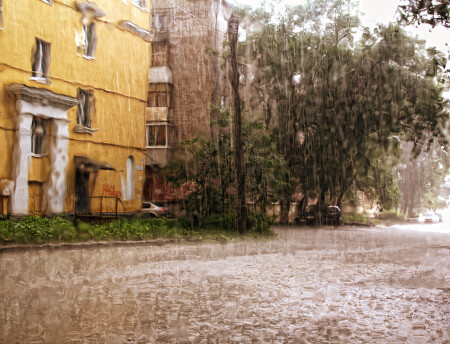 стена дождя