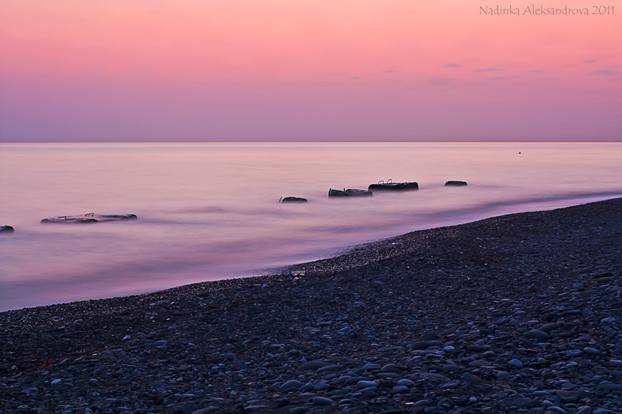 Закат на море