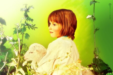 Девочка и барашек