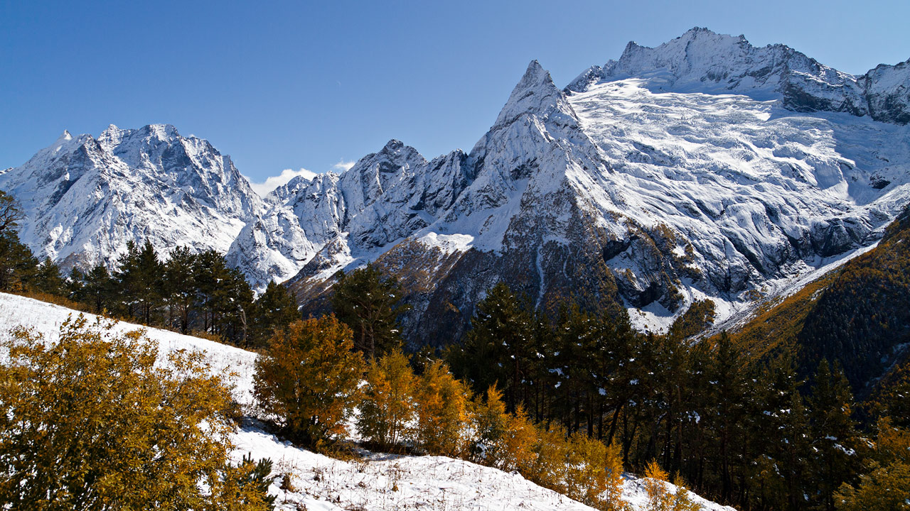 Осень в Домбае