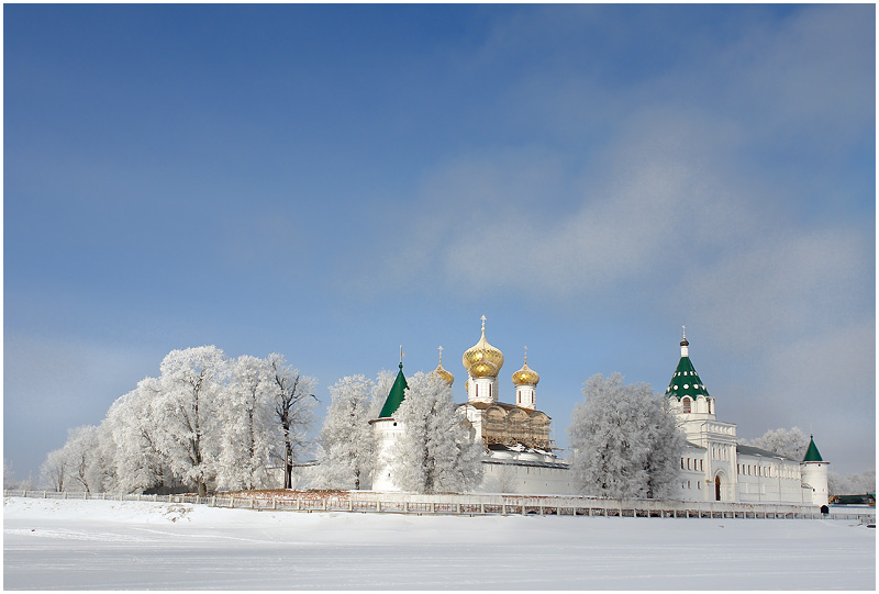 Морозное зимнее утро...