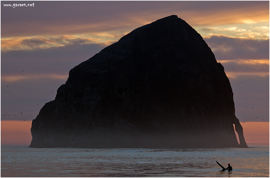 Lonely surfer