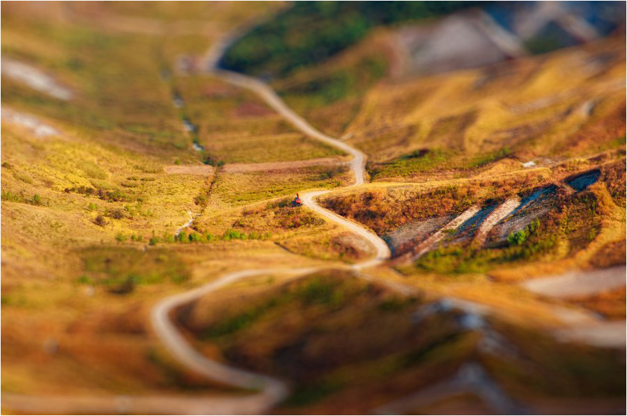 Miniature road to San Marino