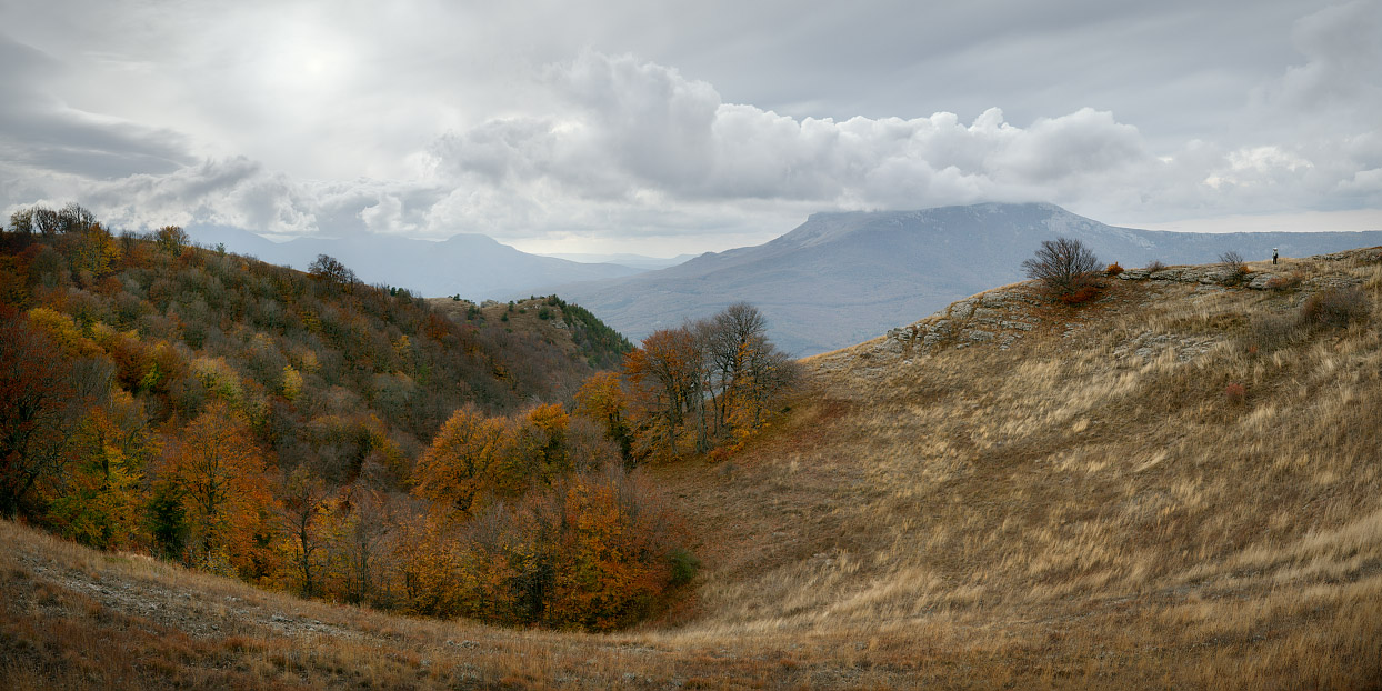 человек и горы