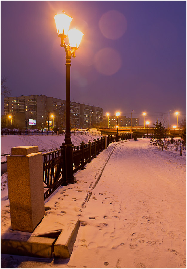 вечерние прогулки в городе