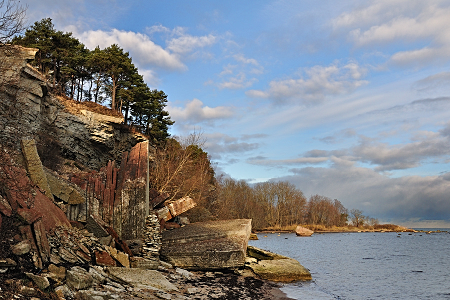 Осень,берег Финского залива.