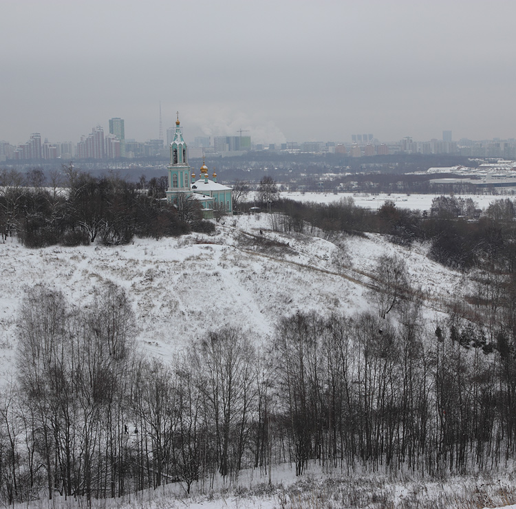 Крылатские холмы ранней зимой