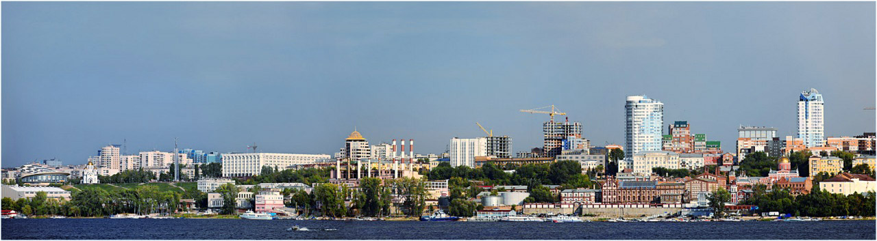 Самара. Вид с парома.