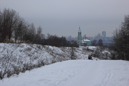 Прогулки ненастным зимним днем в Крылатском