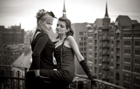 Гамбургские крыши.