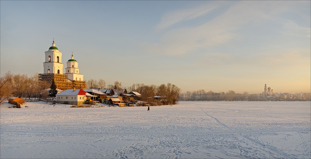 Морозным утром в провинциальном городке