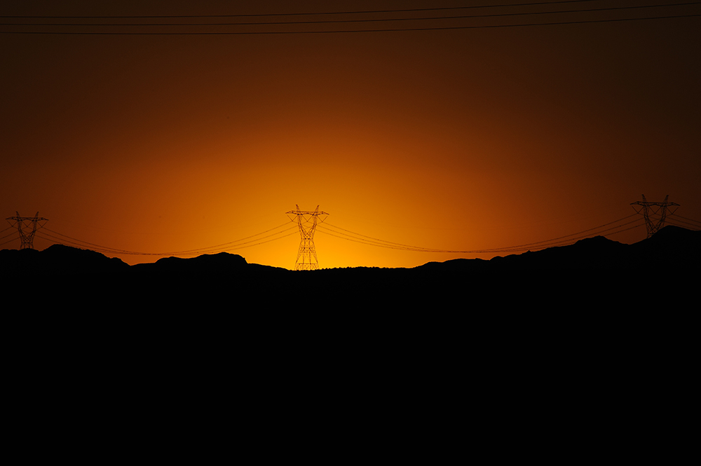 Sunset in Nevada Desert