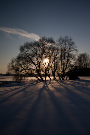 Зима и восход
