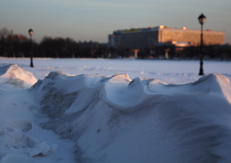 Городской снег