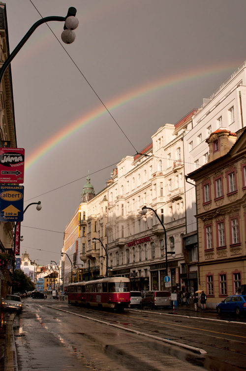 Прага пасмурная