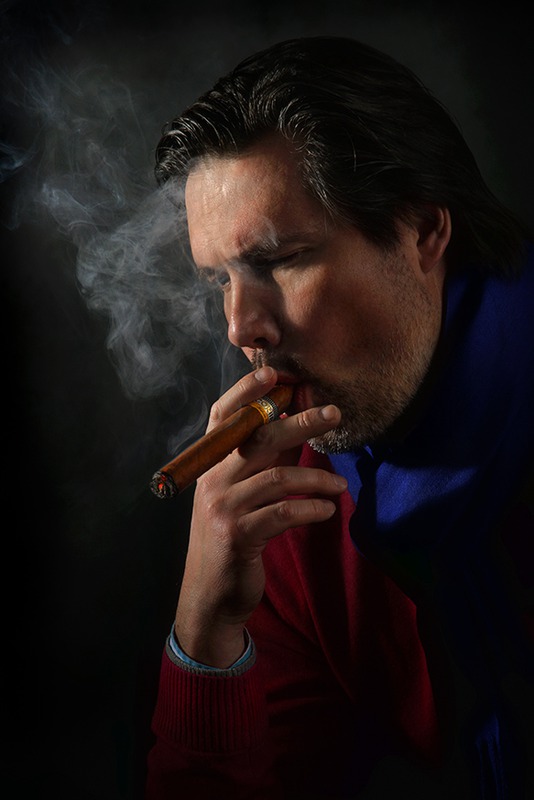 Man with cigar