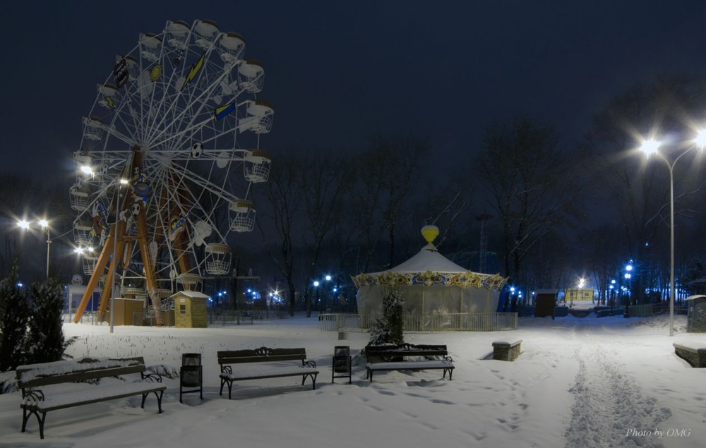 В летнем парке зима