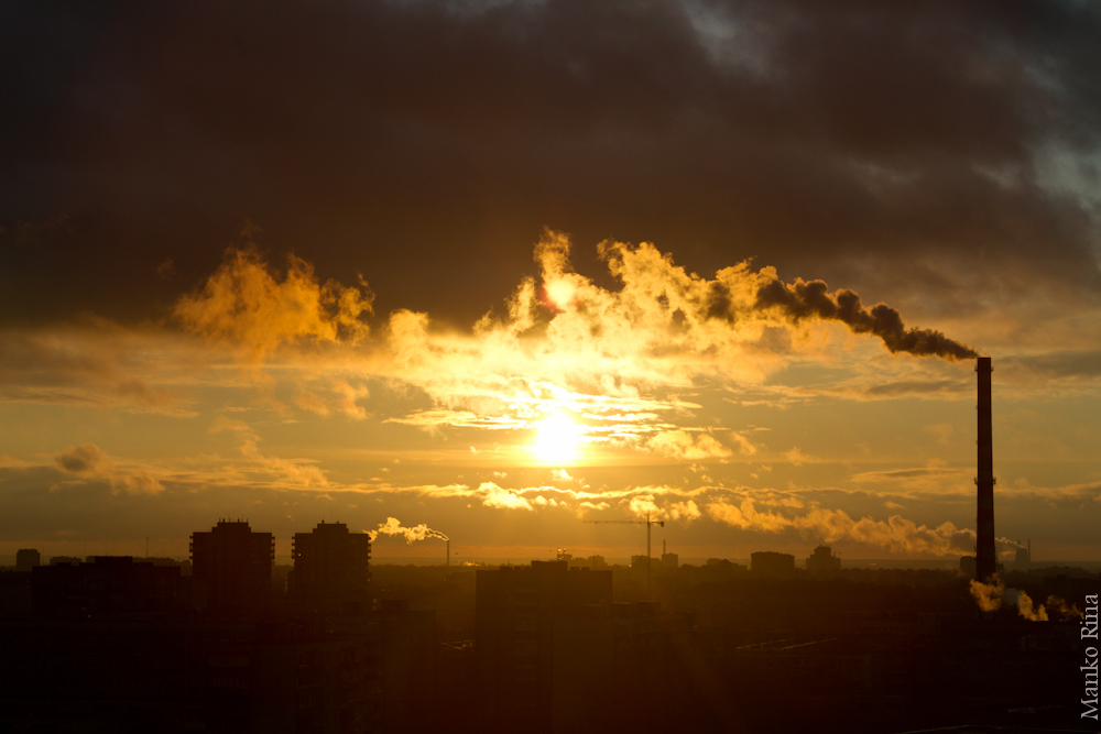 industrial sunrise