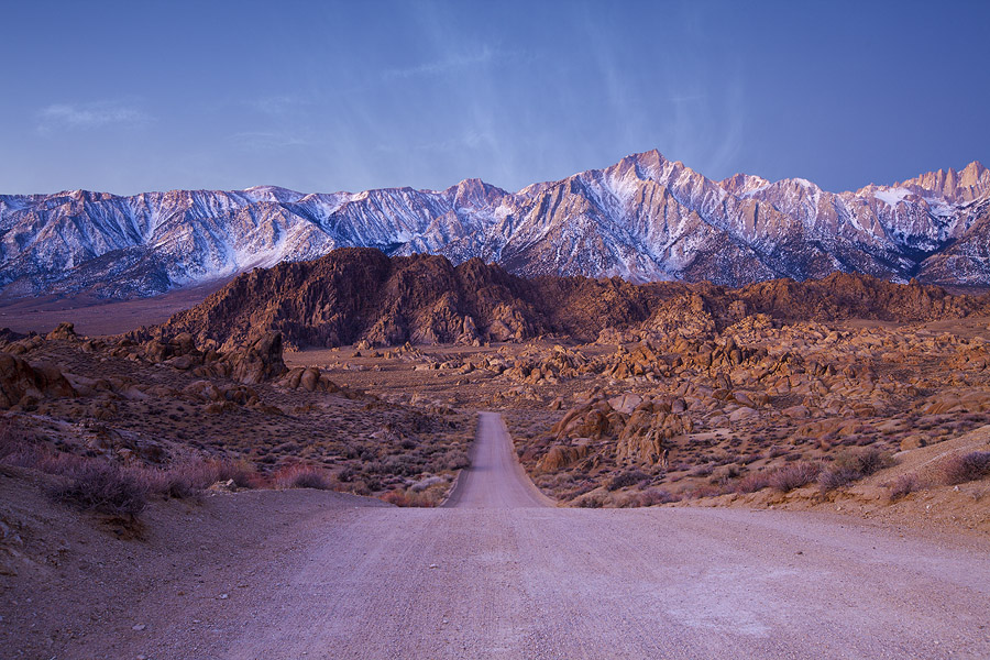 Утро в Alabama Hills