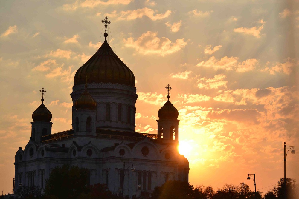 закат в Москве