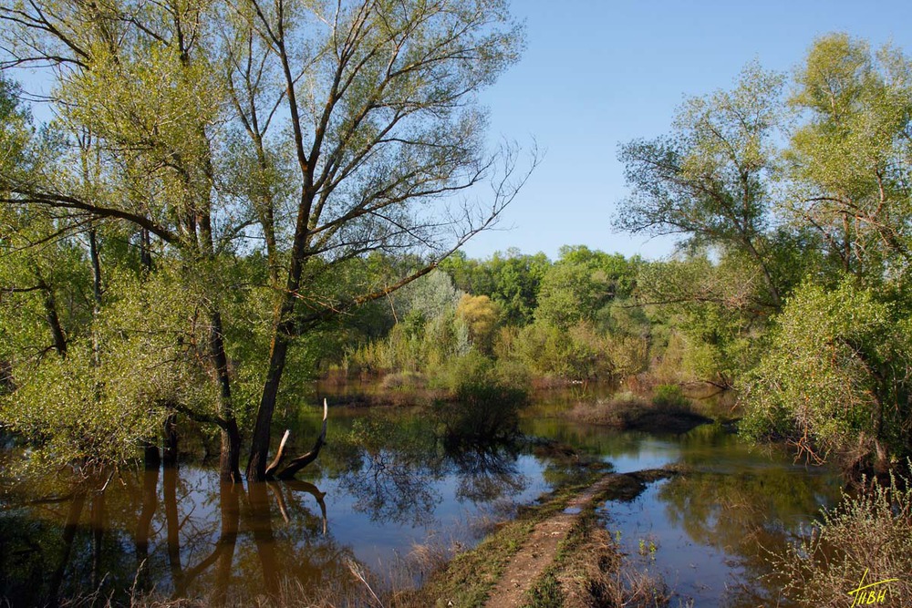 Спадает большая вода