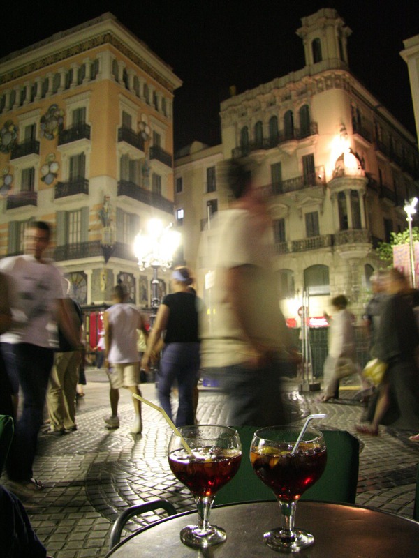 Ночь на La Rambla, Barcelona