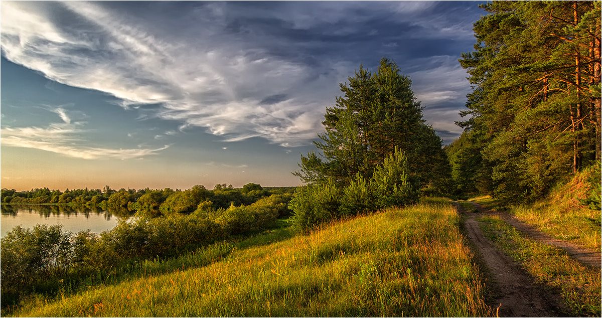 В лучах заката