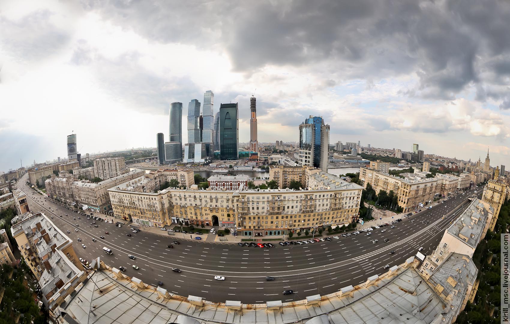 кутузовский с крыши
