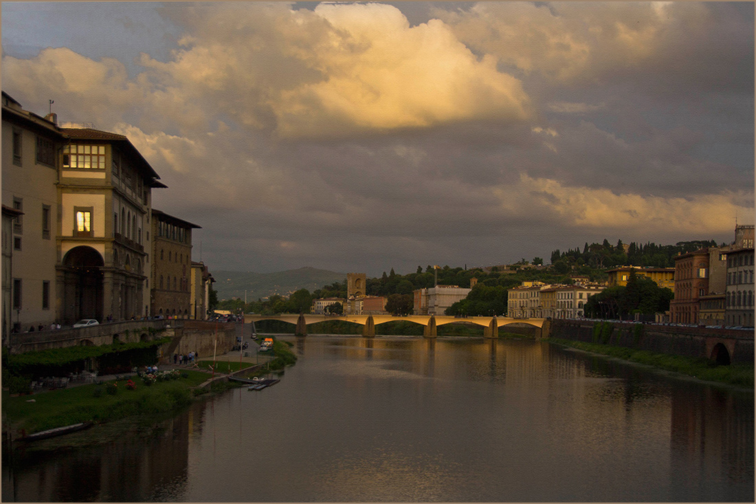 Florence. Bridge over Arno river.