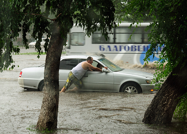 ураган в Благовещенске 25.07.2012