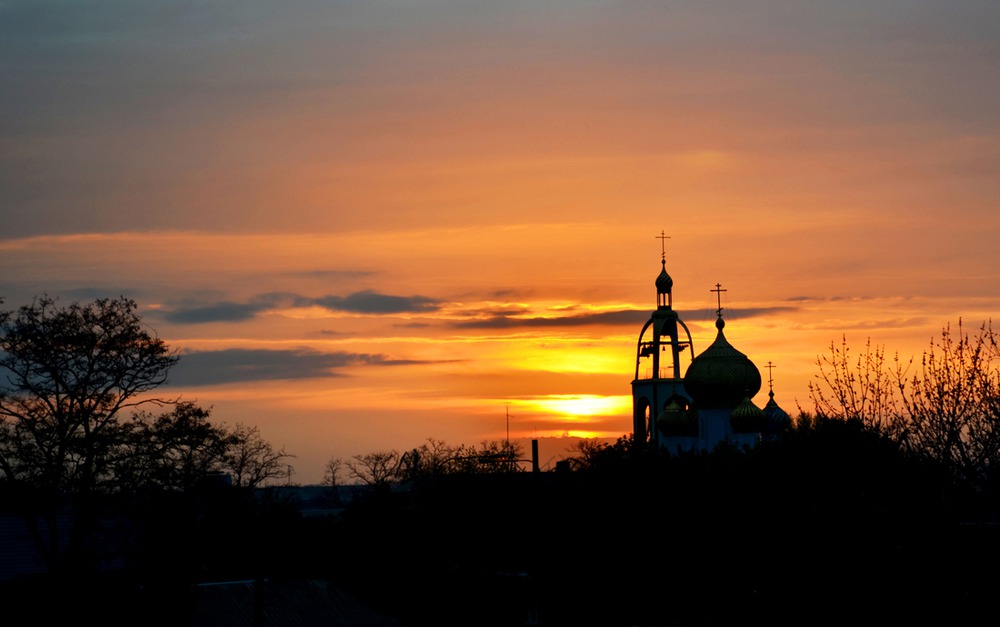 Купола на закате