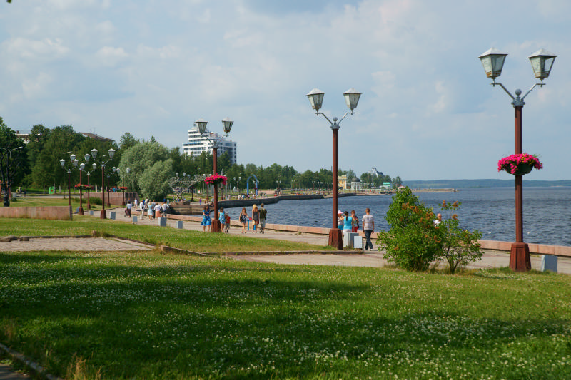 Набережная Онежского озера. Петрозаводск.