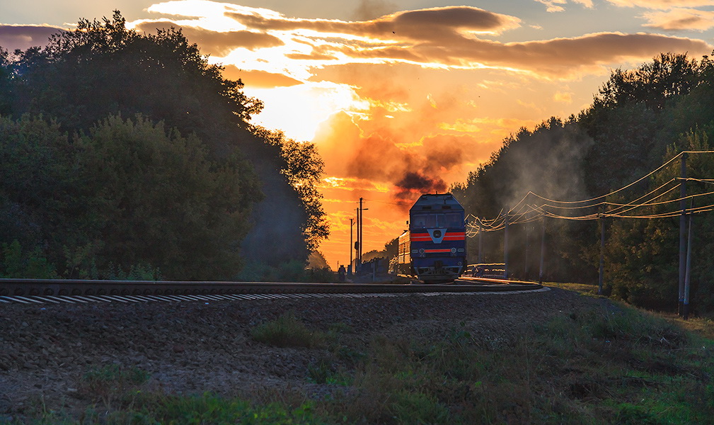 Sunset train