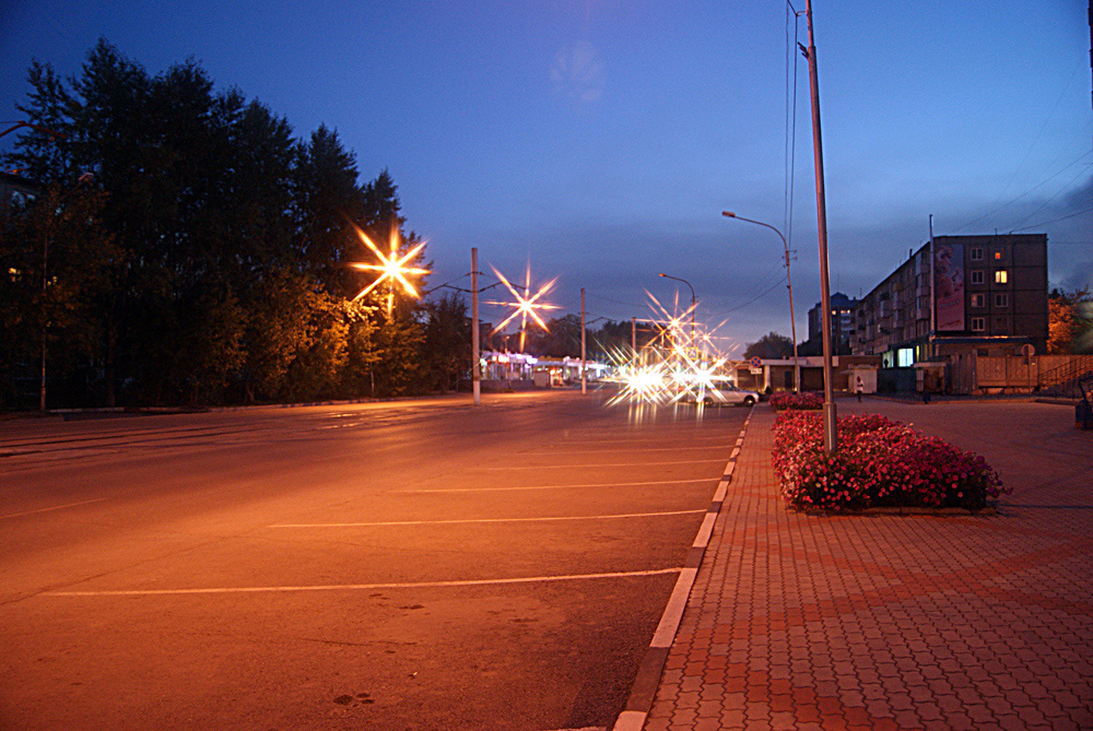 Вечер в провинциальном городе