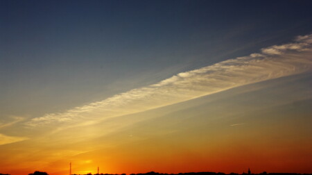 Закат над городом