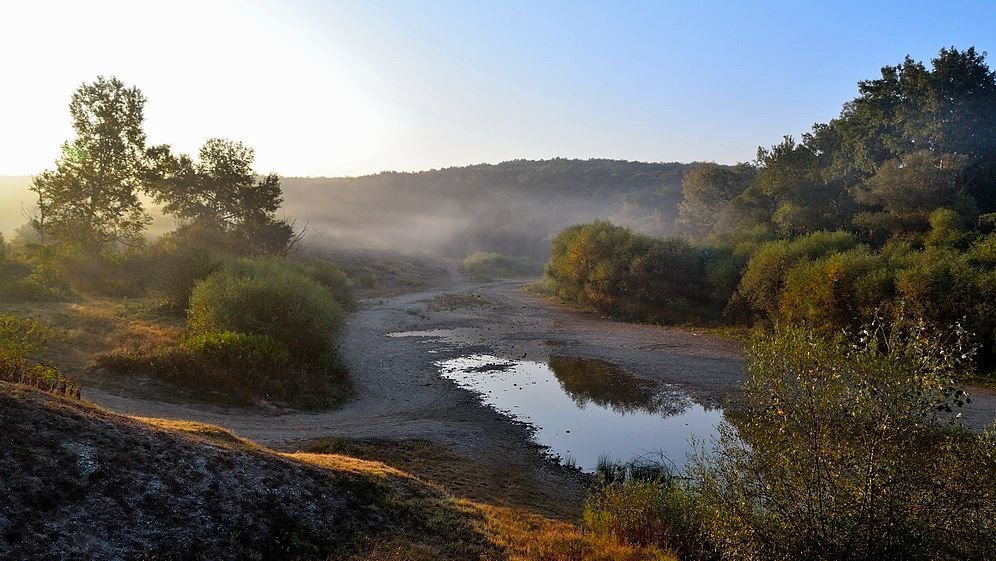 река Афипс осенью