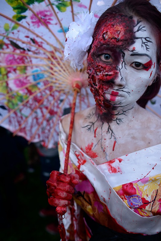 Japanese zombie geisha