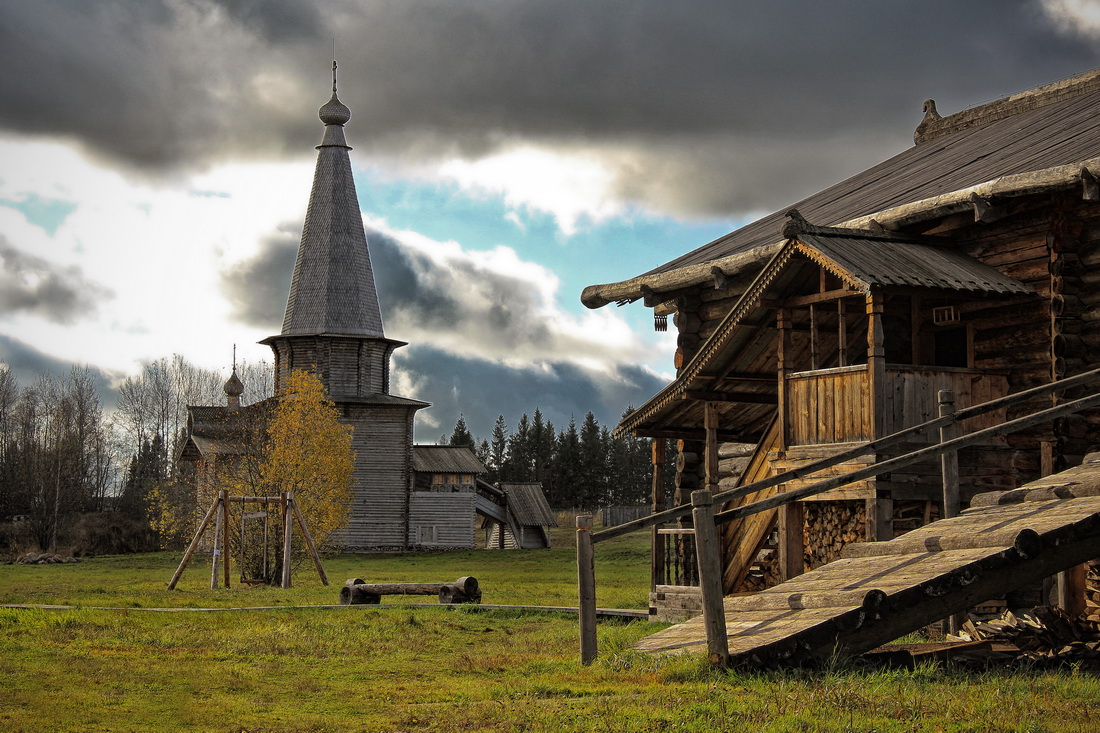 Осень деревенская (деревянная)...