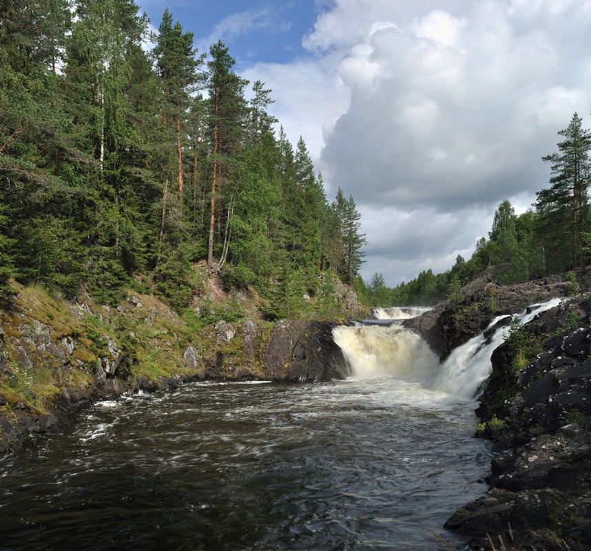 водопад кивач