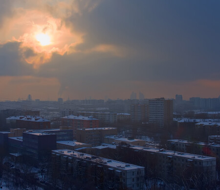 Сегодня с утра легкий смог