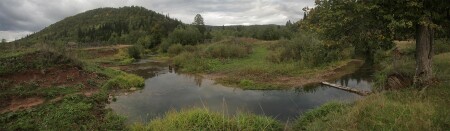 У мосточка в Зиминой Поляне