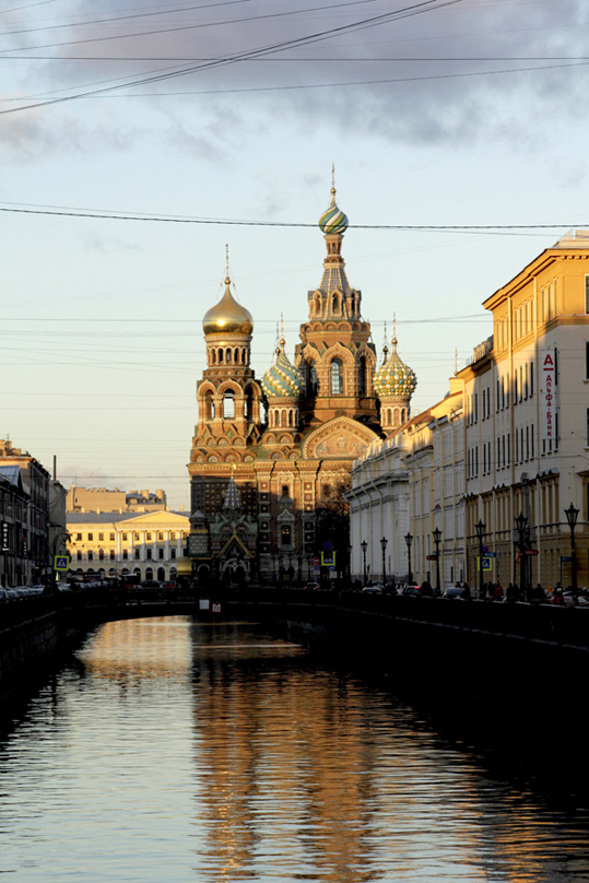 спас на крови, закат