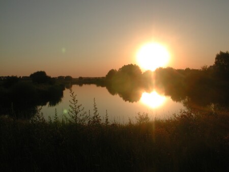 закат на моей малой родине