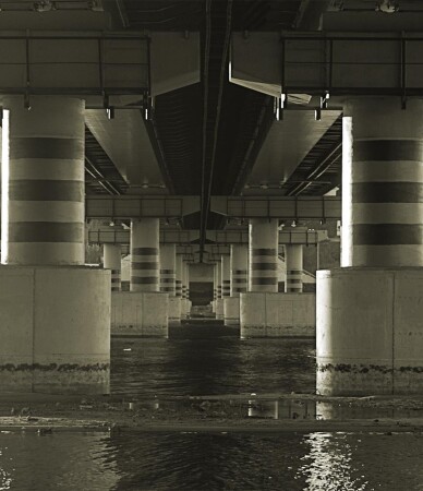 Under the bridge...
