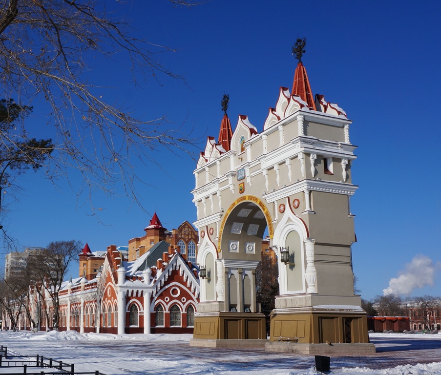 Триумфальная арка г Благовещенск