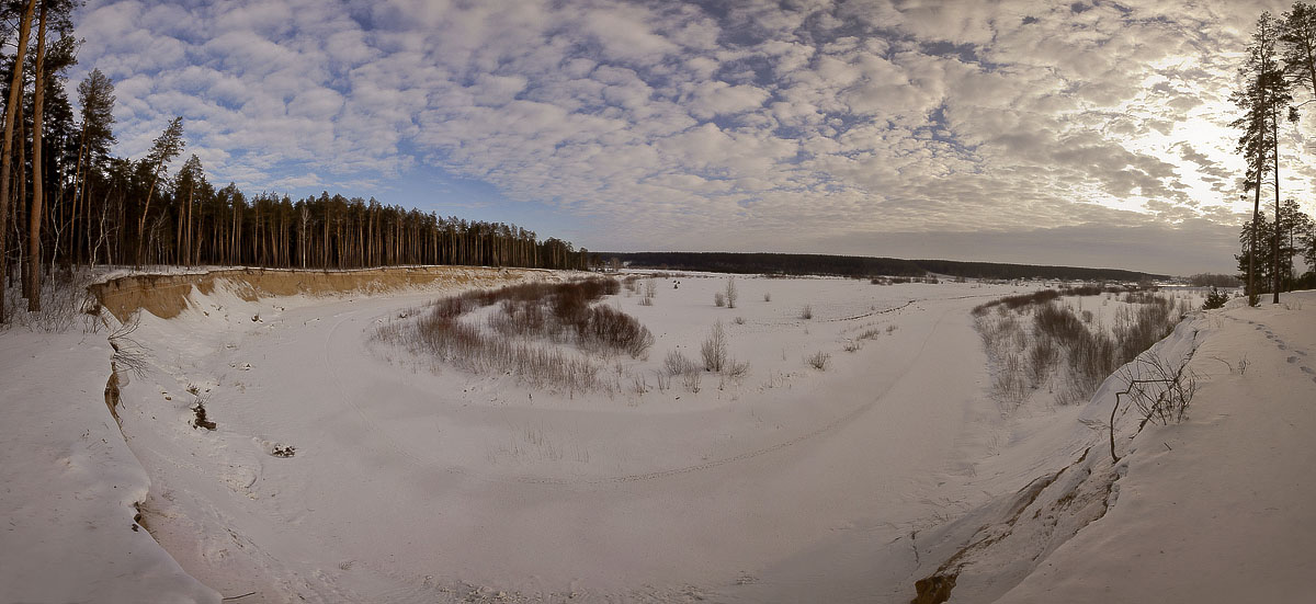 Морозом затянуло нашу речку Касмалу